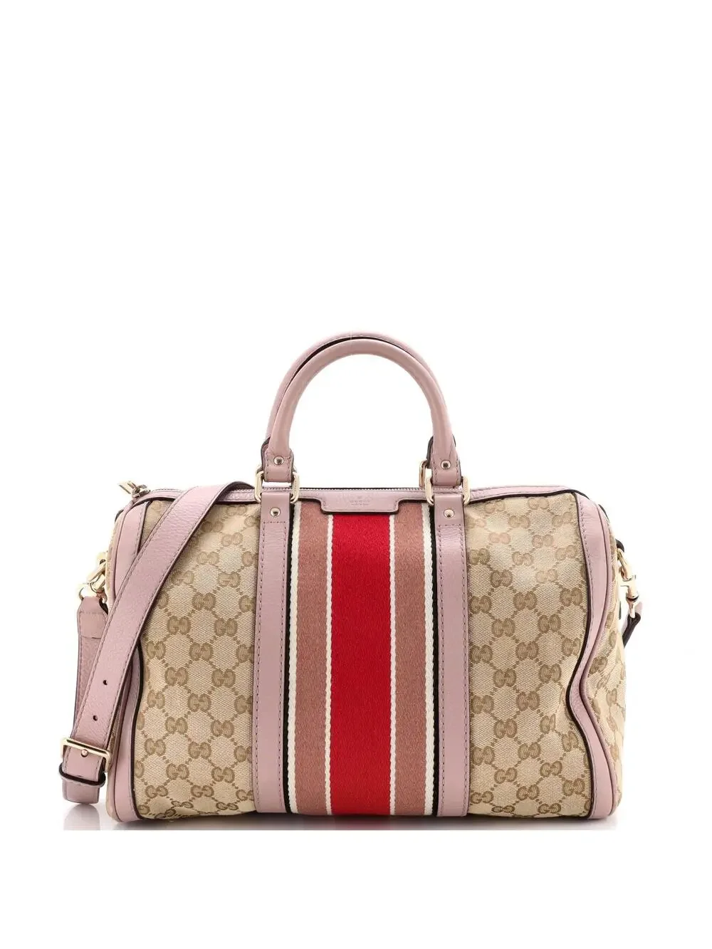 Gucci Vintage Web Boston Bag Gg Canvas #324342G12B